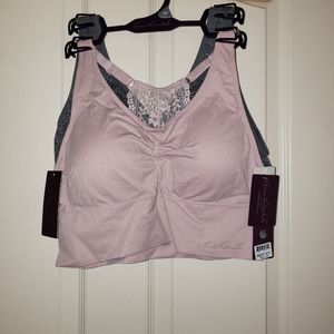 Gloria Vanderbilt 3X 2 Pack Bralette NWT.